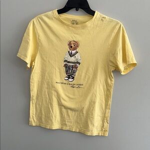Polo by Ralph Lauren Yellow Kids Tee with Polo Bear